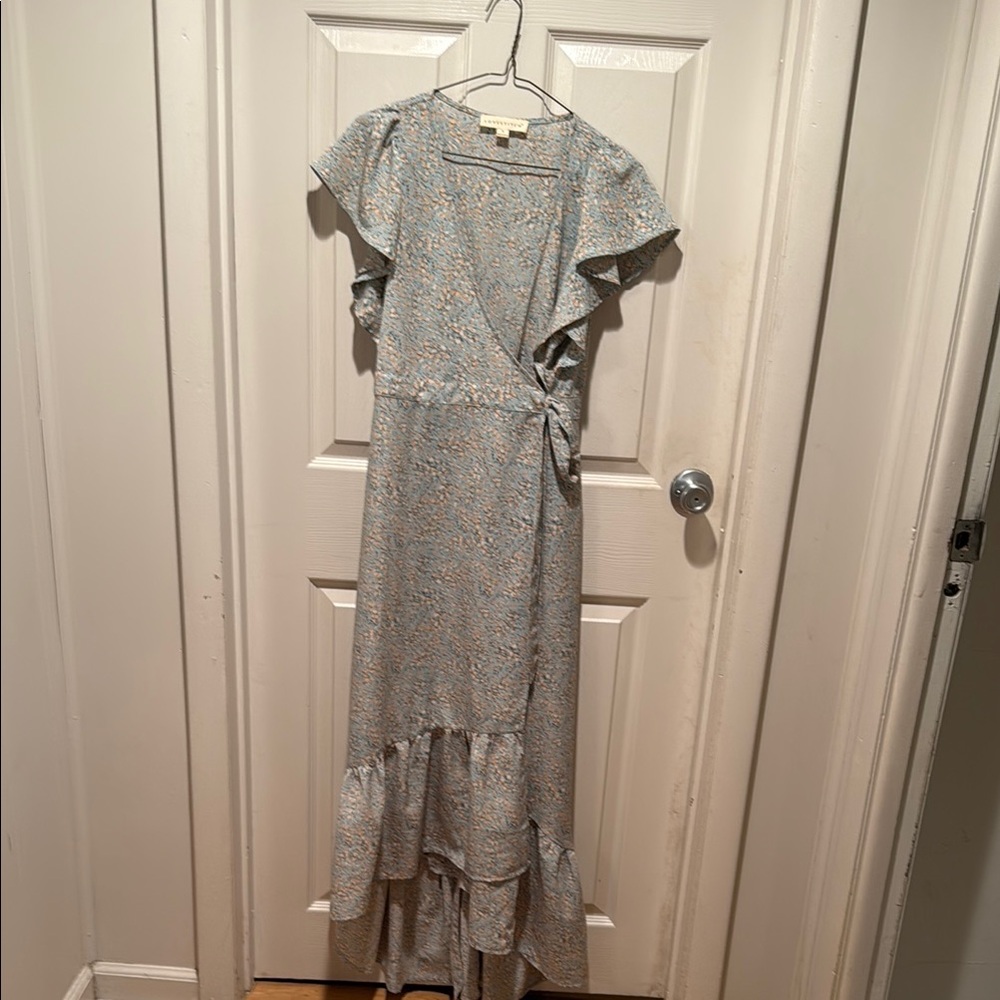 Lovestitch Blue and Orange Patterned Dress